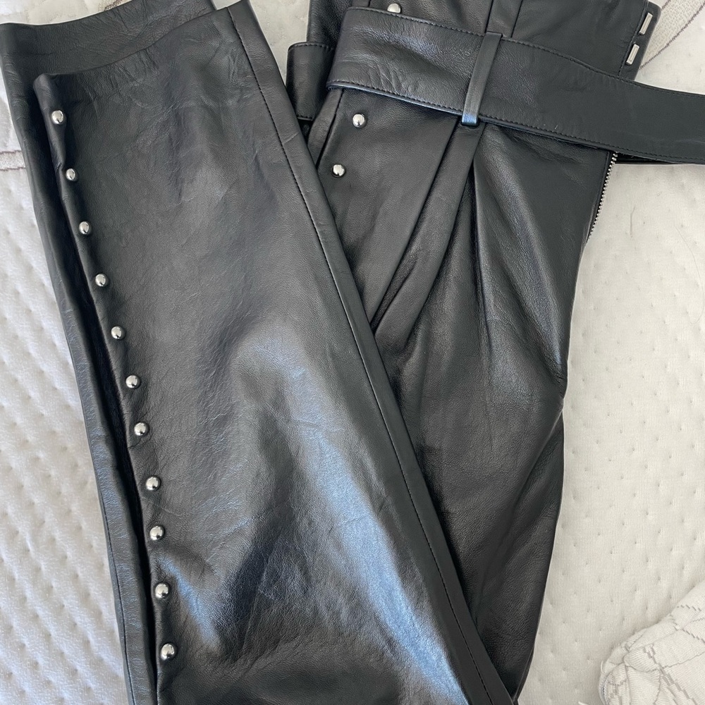 Camila Coelho Candy Leather Pants